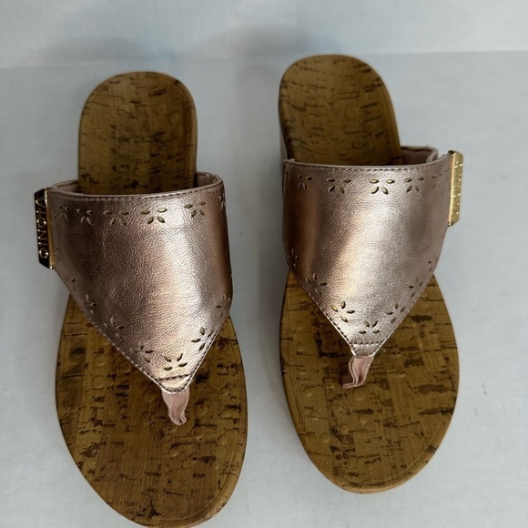 VIONIC Women's Anitra Wedge Sandals Platform Orthotic Arch Support Size 7 - Picture 3 of 13